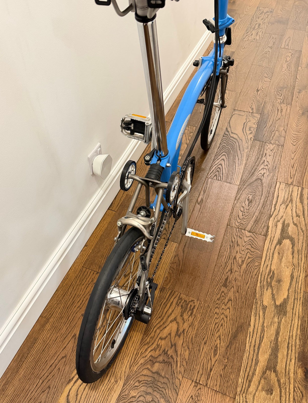Rare Brompton H6E-X Superlight Special Order Cornflower Titanium Super Light P