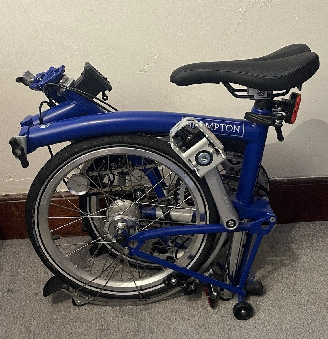 Brompton Piccadilly Blue 3 Speed Bicycle - MINT - Never Used