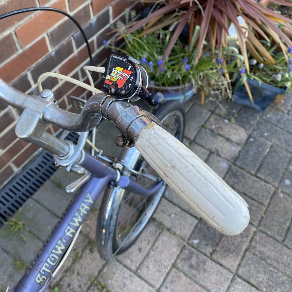 Vintage Classic 1973 Lilac Raleigh Stowaway Folding Bike
