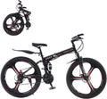 Folding Mountain Bike 27.5" Wheel 21 Speed Full Suspension Bicycle