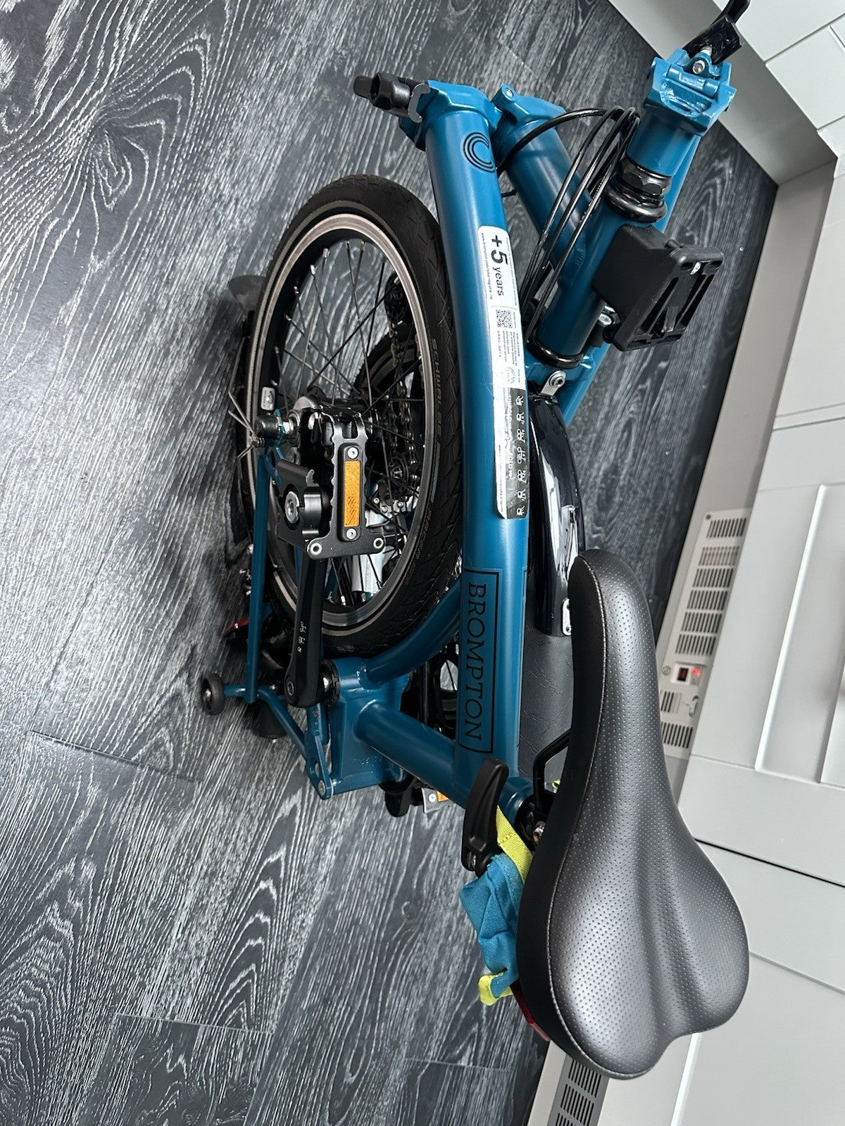 Brompton C Line Explore 6 Speed Low Bar 2024 Folding Bike - Ocean Blue Brand New