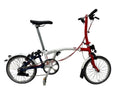 Brompton BWC Edition S6L (6 Speed)  folding bicycle - White-Red-Blue