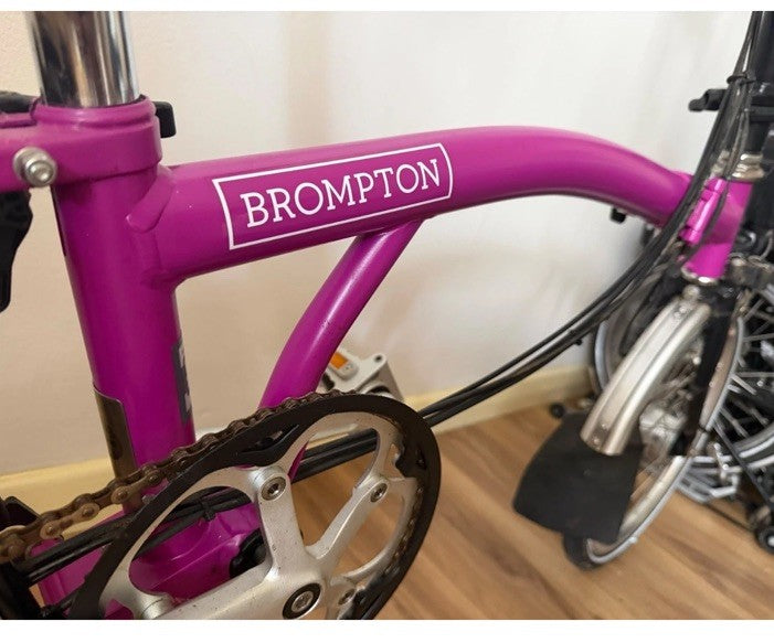 Brompton C Line H6L (6 Speed) folding bicycle - Berry (Excellent Condition)