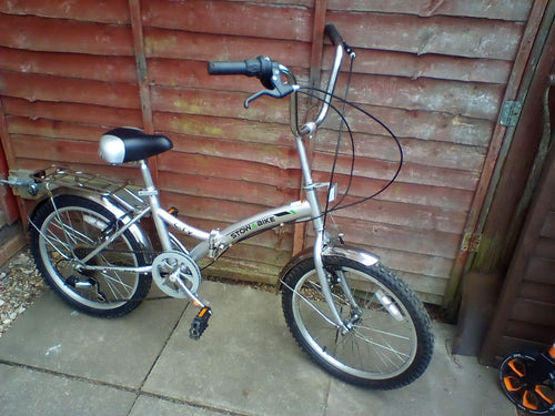 bicycle stow bike city 20 in wheels 6 gears folding bike
