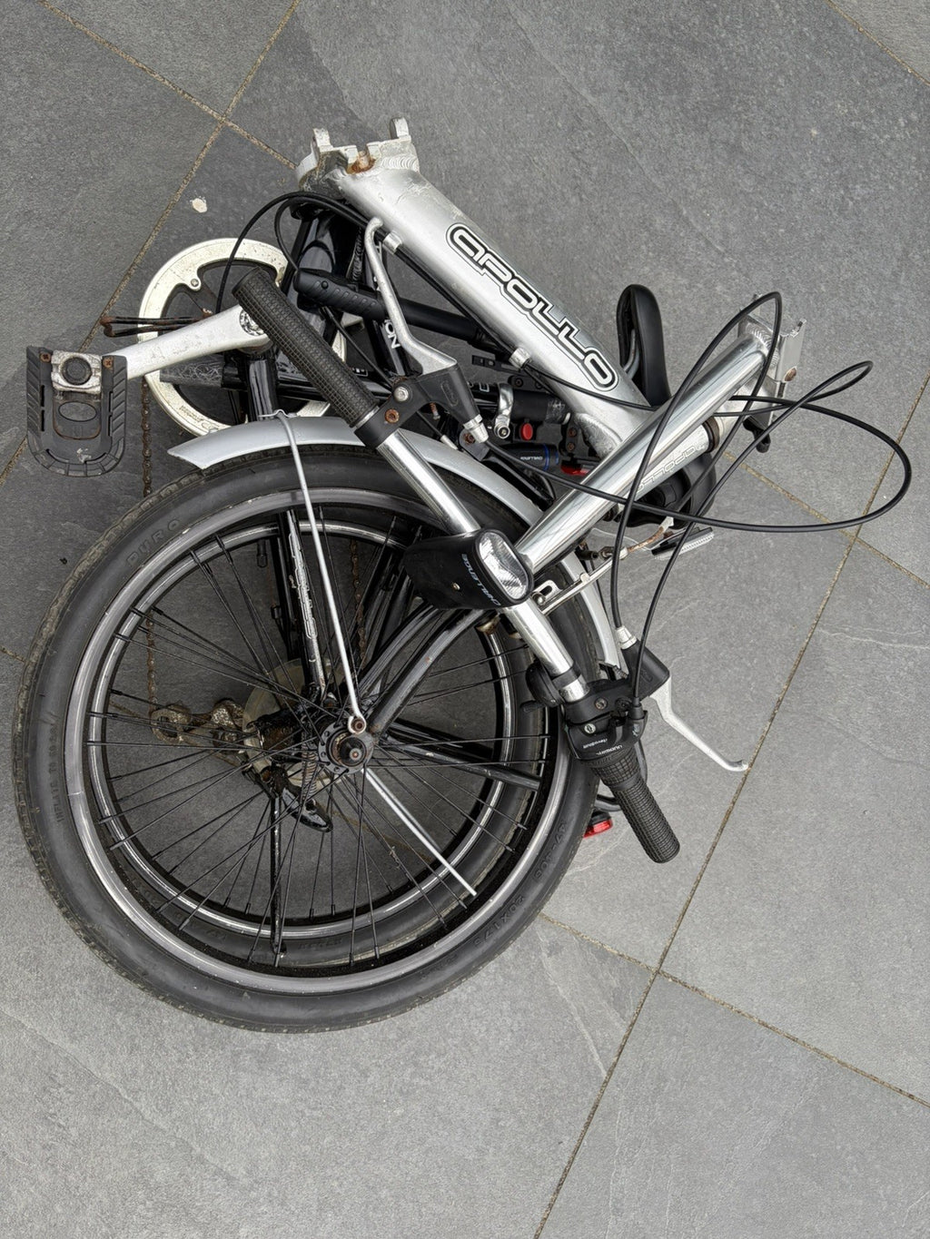 Folding Bike Apollo Transition 20” Wheels Alloy Frame Shimano 6 Gear Revoshift