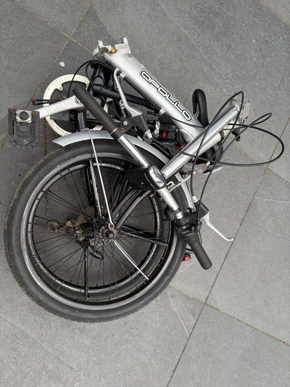 Folding Bike Apollo Transition 20” Wheels Alloy Frame Shimano 6 Gear Revoshift