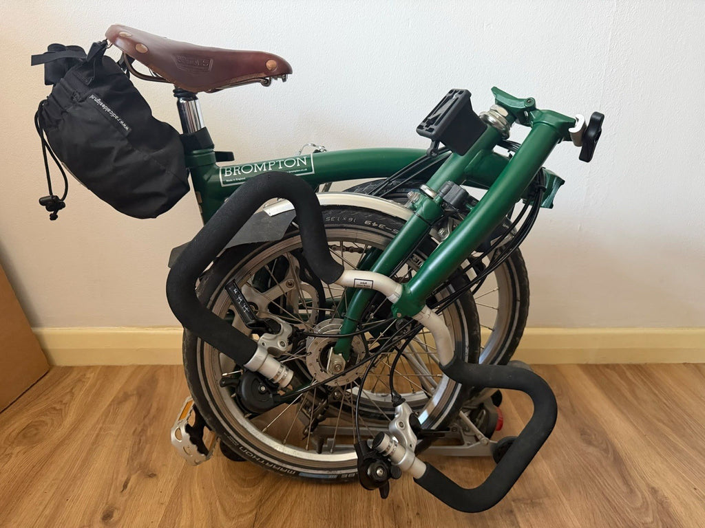 Brompton C Line P6R (6 Speed) folding bicycle - GREEN (EXCELLENT CONDITION)