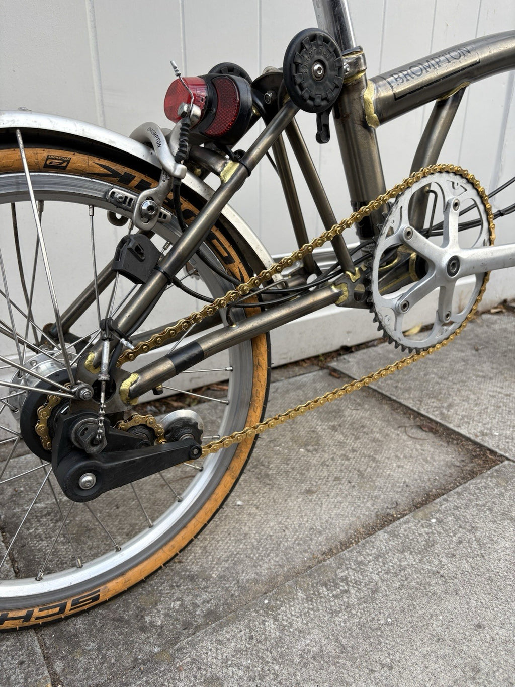 2015 Brompton Raw Lacquer Folding Bike 3 Speed