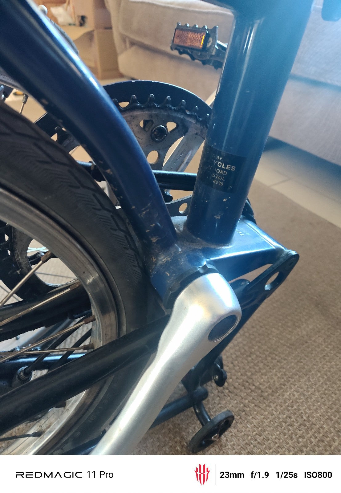 Brompton Folding Bicycle 3 speed rear rack and grip handle bars