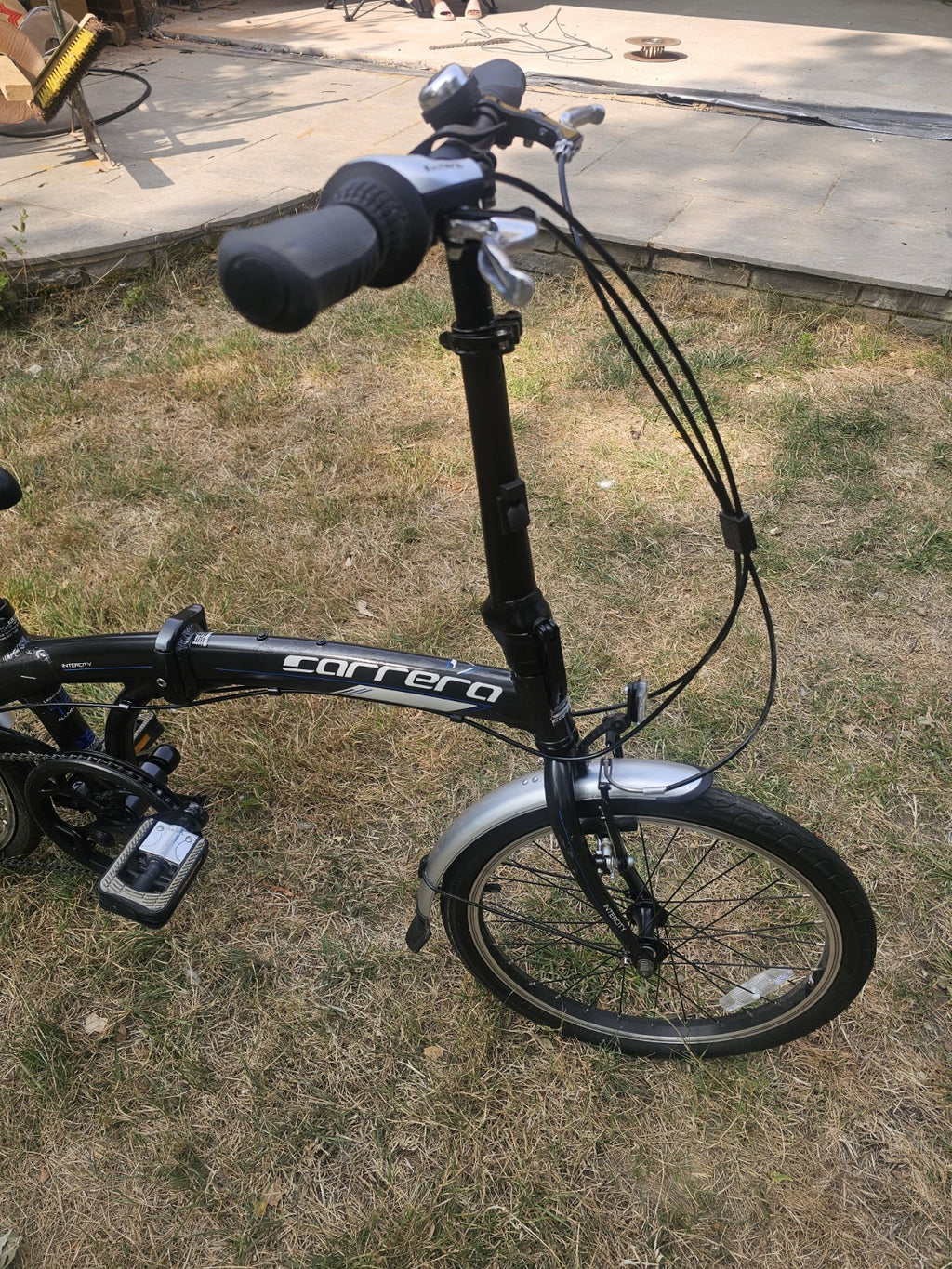 Careers Folding Bike Bicycle with Bag Easy to Carry and Store- Front/Rear lights
