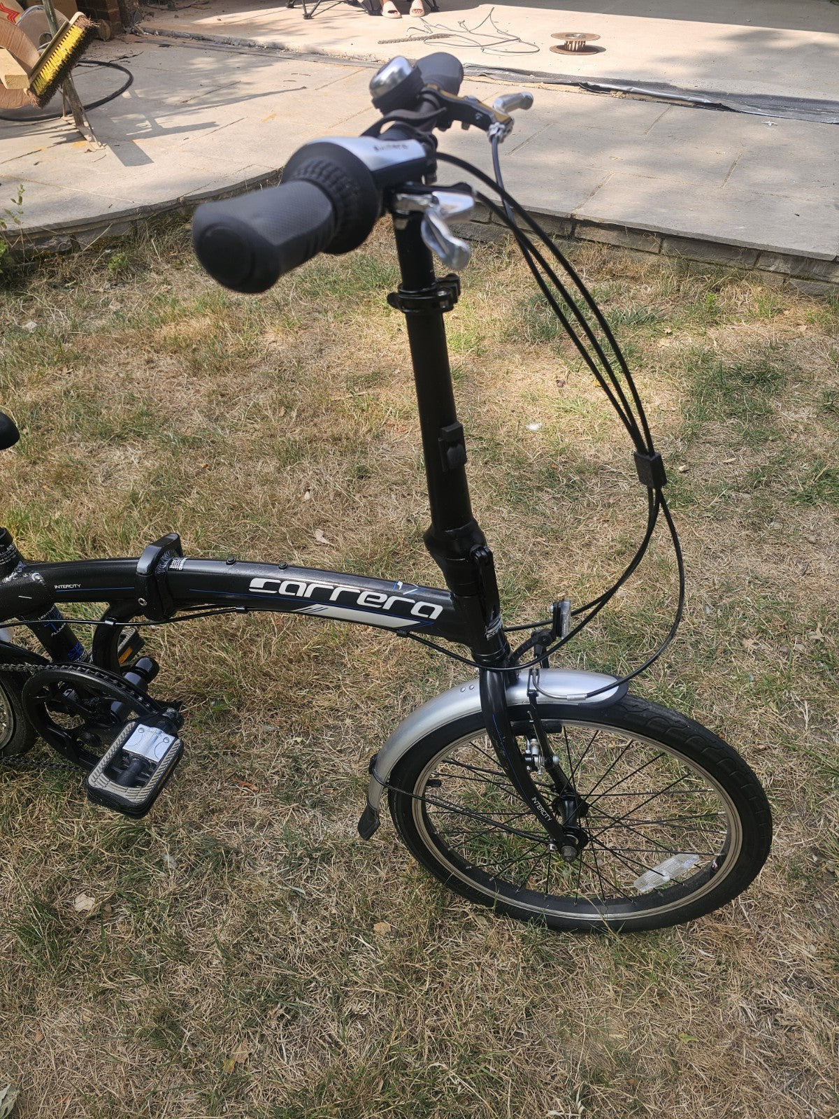 Careers Folding Bike Bicycle with Bag Easy to Carry and Store- Front/Rear lights
