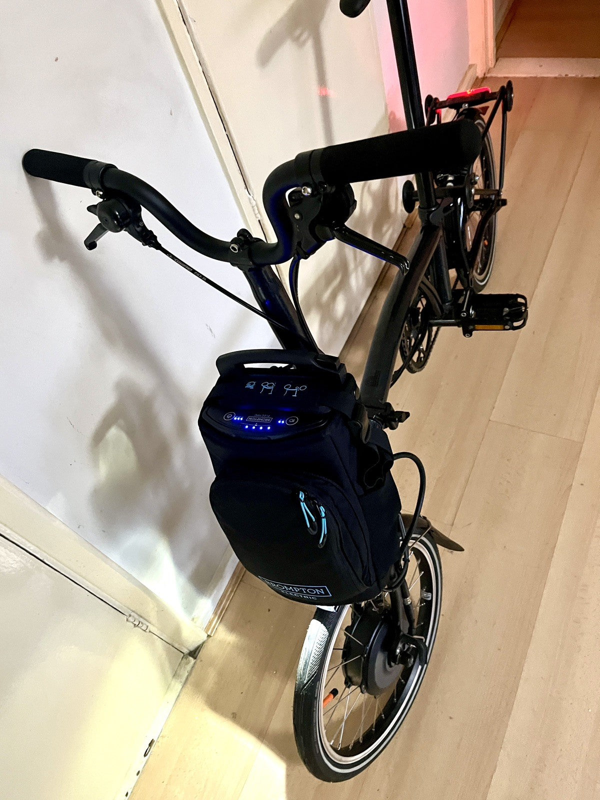 Brompton Bike P Line elctrc Urban 4 speed,  Midnight Black