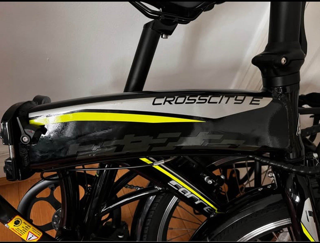 CARRERA CROSSCITY E FOLDING BIKE HARDLY USED IN EXCELLENT CONDITION