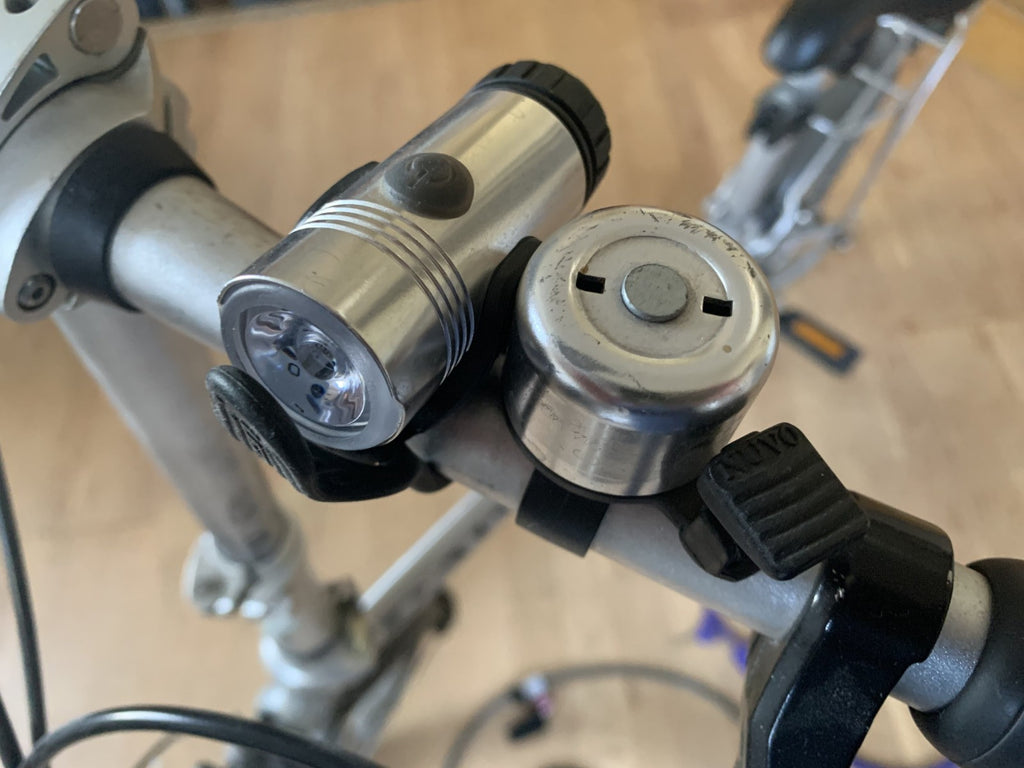 Dawes Kingpin Folding Bike Silver + Kryptonite Lock + Double Loop Cable + Lights