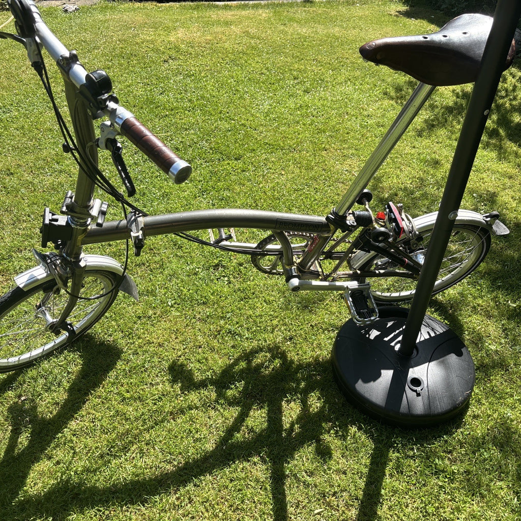 Brompton Folding Bike 6-Speed, Raw Lacquer