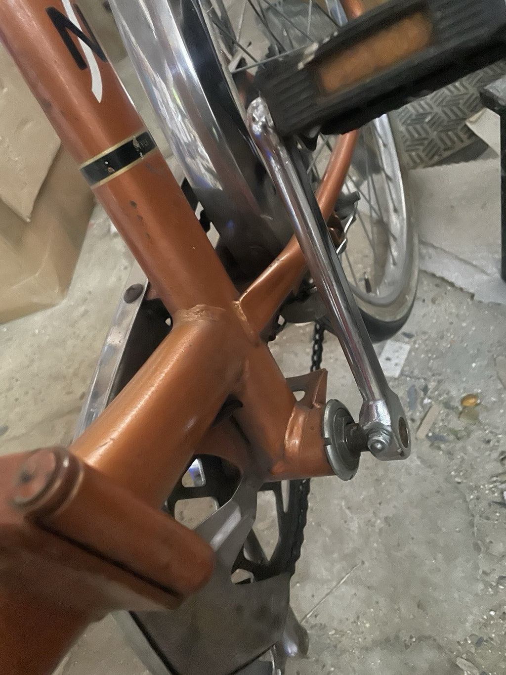 Peugeot Vintage Folding Shopper Bike 1972 Steel Frame collection N4 London