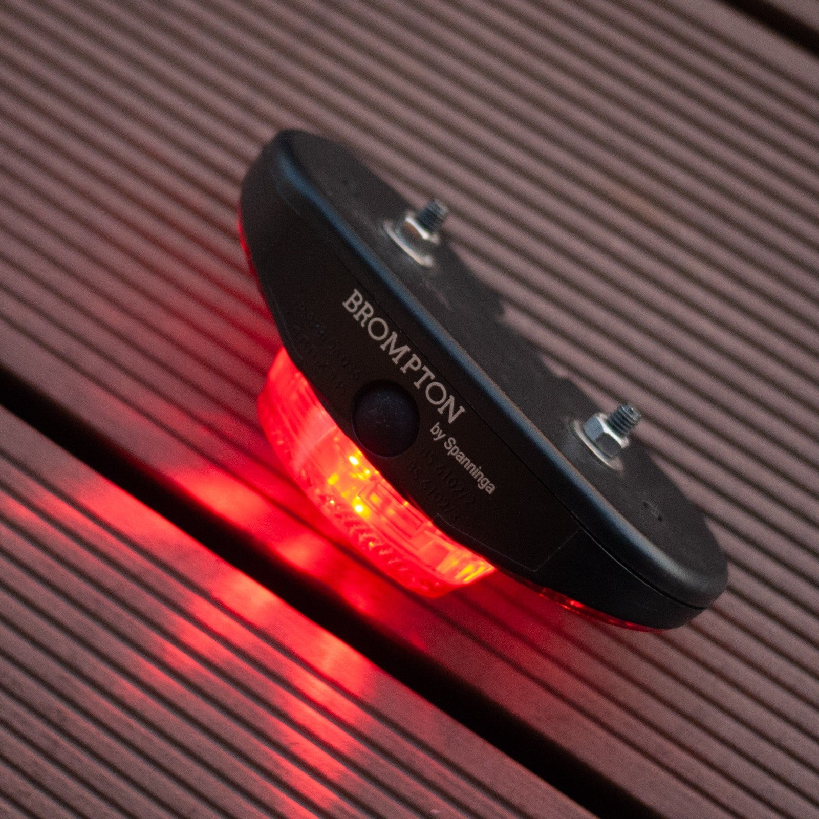 Brompton Front Retro LED Headlight & Rear Spanninga LED Reflector Light Bracket