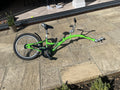 Green Foldable Bike  Tag Along Attachment for Bicycles Kids Edition