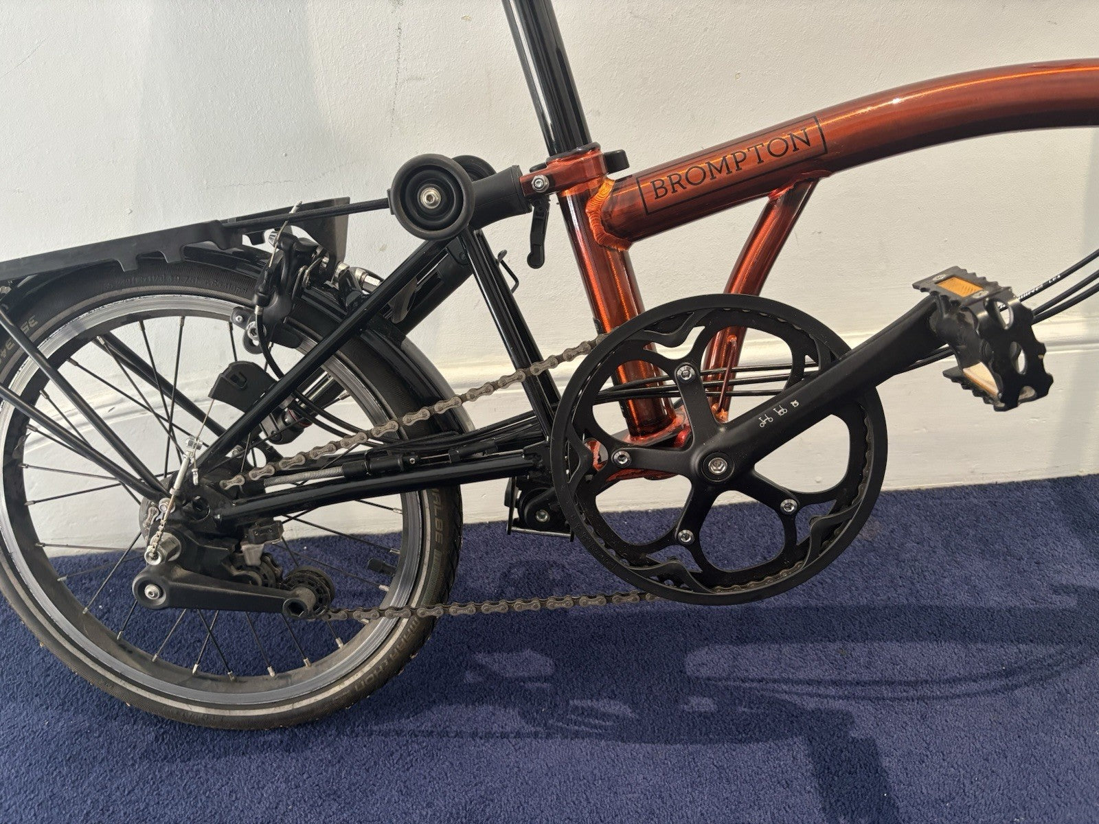Brompton Folding Bike H6L Limited Edition Flame Lacquer  C-Line