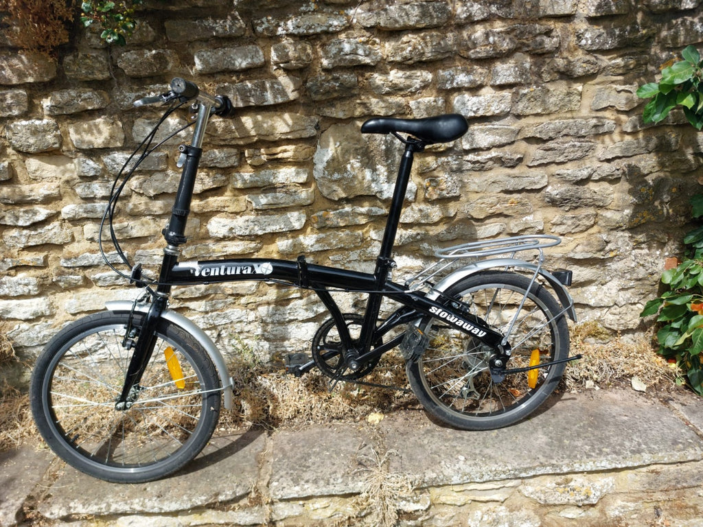 Venturax Stowaway Folding Bike 20" Wheels 6 Gears Collection Only  All Working