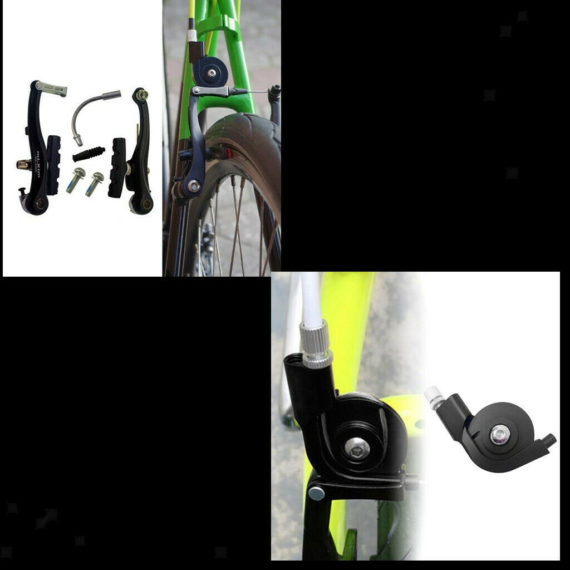 Mountain  V-Brake Set W/ Pads V Brake Adapter for Road Bike Folding Bikes