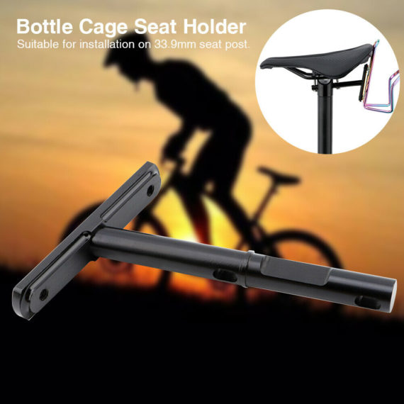 Folding Bike Bottle Cage Seat Holder High Strength Aluminium Alloy Easy Install
