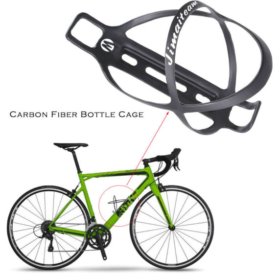 JIMAITEAM Bicycle Water Bottle Holder Cage for Mountain Folding Bike Black