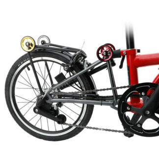 2 Pcs High-Grade Aluminum Easy Wheels With Bolts Kit For Brompton Folding Bike