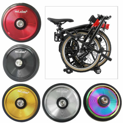 Ultralight Folding Bike Easy Wheel Transporting Travel Easywheel Refit Wheels