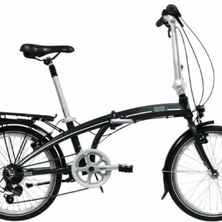 Freespirit Ruck Unisex Folding Bicycle, 20" Wheel, 7 Speed - Black Bike