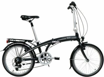 Freespirit Ruck Unisex Folding Bicycle, 20" Wheel, 7 Speed - Black Bike