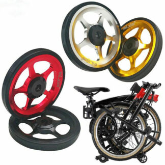 6cm Easy Wheel Folding Bike Bicycle Transport Pushing Park Wheel High Strength