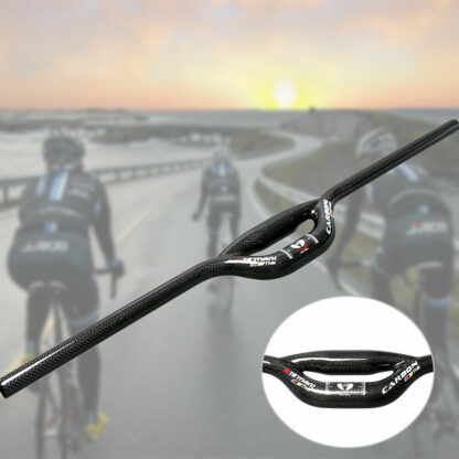Carbon Handlebar Folding Bike Bicycle Riser 25.4/31.8mm MTB Accessories