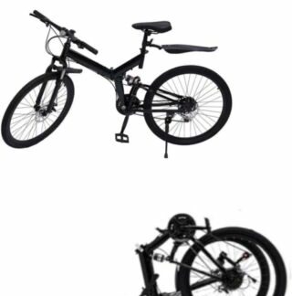 Folding Bikes Mens Mountain Bike Full Suspension Disc Brake Bicycle 26 inch - Folding Bikes 4U