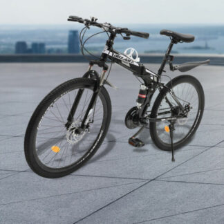 26'' Folding Mountain Bike 21-Speed Transmission Foldable Mountain Bicycle - Folding Bikes 4U