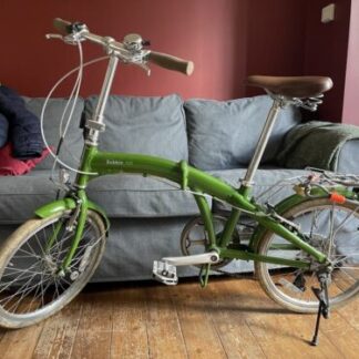 Bobbin ‘Fold’ folding bicycle 20 inch wheels- green. - Folding Bikes 4U