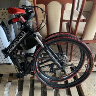 Jasiq Foldable Pedal Bicycle Steel Frame 21 Gear Black - Folding Bikes 4U