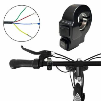 Sleek and Modern Electric Bike Scooter Horn Headlight Button Switch 2 in 1 - Folding Bikes 4U