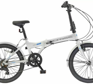 White Cross CRF 300 Folding Bike - Adult - New - with cycling helmet - Folding Bikes 4U