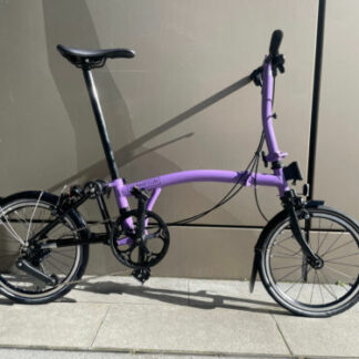 Brompton P-line, limited edition pop lilac four speed, low bar (S4L)