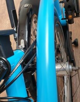 Brompton S6L Black Edition Lagoon Blue Folding Bicycle
