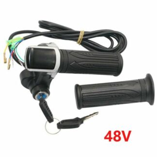 Accurate Throttle Grip Handlebar with LED Display for 3648V Electric Scooters - Folding Bikes 4U
