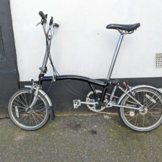 Brompton M3L Folding Bike, Black, Used, 3 Speed