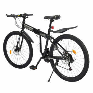Mountain Bike 26" Wheel MTB 21 Speed Adult Bicycle Folding Bike Black &White UK - Folding Bikes 4U