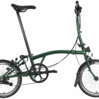 New Brompton C Line Explore Mid Handlebar Folding Bike - Racing Green- 16" Wheel
