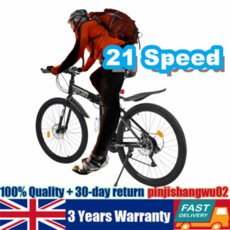 26 Inch Folding Mountain Bike 21 Speed MTB Precision Shifting Bicycle Unisex NEW - Folding Bikes 4U