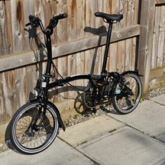 Brompton C Line Explore Mid Handlebar Folding Bike - Matt Black + Carry Bag
