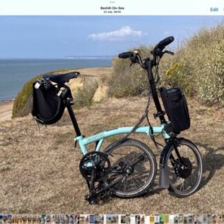Brompton folding bike 6 speed electric plus listed accessories