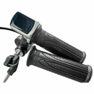Efficient and Accurate 36/48V E Bike Throttle Grip Handlebar with LED Display - Folding Bikes 4U