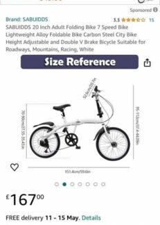 Brand New 20 Inch Adult Folding Bike 7 Speed Bike Lightweight Alloy Foldable Bik - Folding Bikes 4U